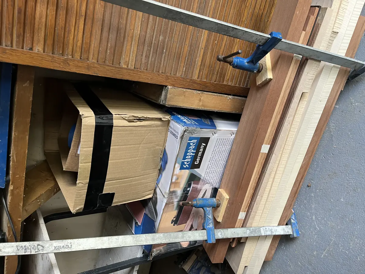 Custom Shop — détail manche guitare gaucher